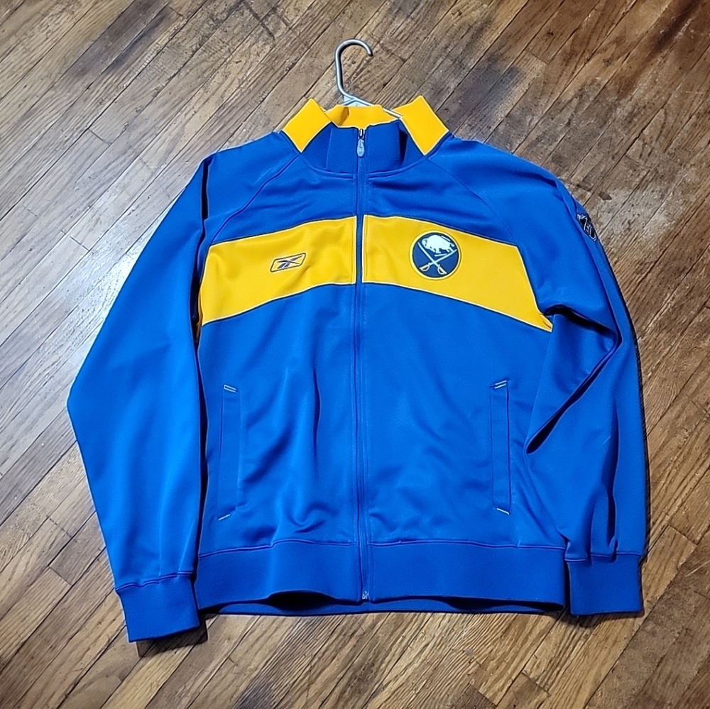 Buffalo Sabres Reebok Vintage Zip Up Mens Size Medium CCM